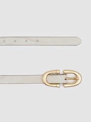 Reiss Cream Bailey Horseshoe Belt - Image 3 of 4