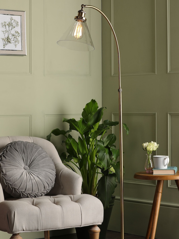 Laura Ashley Brass Isaac Floor Lamp - Image 1 of 3