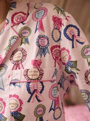 Cath Kidston Lilac Purple Rosette Print 100% Cotton Poplin Button Through Pyjamas - Image 18 of 21