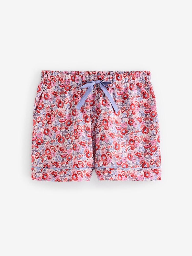 rožnata/modra rožast vzorec potisk; vzorec - Cath Kidston 100% Bombaž Poplin z gumbi po celotni dolžini Komplet pižamskih kratkih hlač - Slika 5 iz 5 rožnata/modra rožast vzorec potisk; vzorec - Cath Kidston 100% Bombaž Poplin z gumbi po celotni dolžini Komplet pižamskih kratkih hlač - Slika 5 iz 5