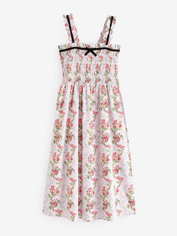 Cath Kidston Pink Floral 100% Cotton Poplin Slip Dress - Image 4 of 4 Cath Kidston Pink Floral 100% Cotton Poplin Slip Dress - Image 4 of 4