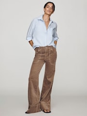 Anthropologie Brown Pilcro Rylan High-Rise Flare Jeans - Image 1 of 4