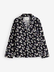 Cath Kidston Black Monsters 100% Cotton Poplin Button Through Pyjamas - Image 6 of 7