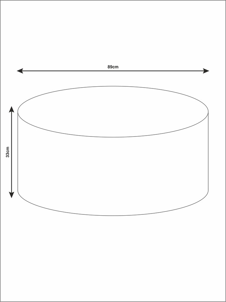 French Connection Brown Oxidised Hua Drum Coffee Table - Image 2 of 4