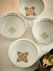 Set of 4 White Aliya Bowls - Image 2 of 5