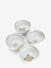 Set of 4 White Aliya Bowls - Image 4 of 5