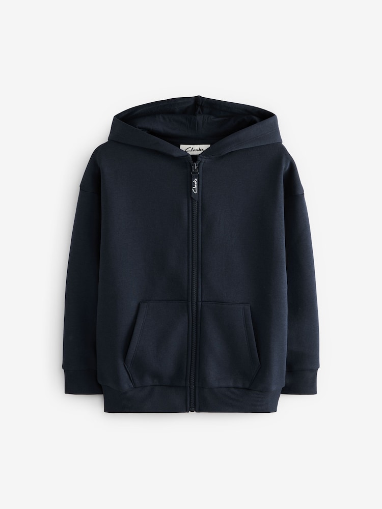 Marine - Clarks Sweat-Hoodie mit durchgehendem Reißverschluss - Image 1 of 4