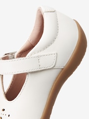 White Leather - First Walker T-Bar Touch fastening Shoes - Image 4 of 5