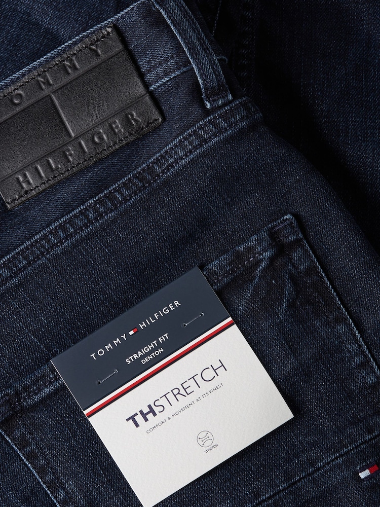 Tommy Hilfiger Black Straight Denton Jeans - Image 6 of 6