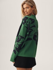 Anthropologie Forest Green Maeve Carys Mock-Neck Jumper - Image 2 of 3