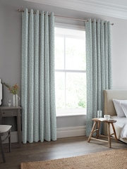 Laura Ashley Duck Egg Campion Made to Measure 100% Cotton Curtains - Image 1 of 9