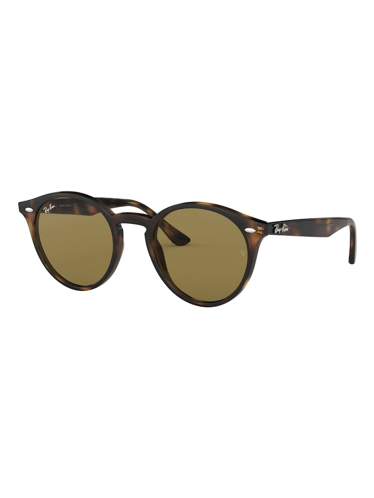 بني شكل صدفة السلحفاة - نظارة شمسية متوسطة الحجم مستديرة كلاسيكية من ‪Ray-ban®‬ - Image 3 of 12