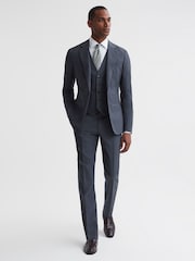 Chaleco de corte slim de lana con botones Fine Five de Reiss - Imagen 1 de 4