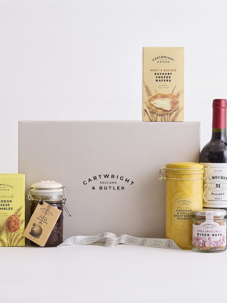Cartwright & Butler Red Wine and Nibbles Gift Box - Image 2 of 2 Cartwright & Butler Red Wine and Nibbles Gift Box - Image 2 of 2
