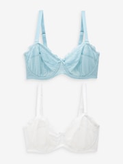 Blue/White DD+ Non Pad Strapless Bras 2 Pack - Image 6 of 9