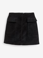Black Velvet Mini Skirt - Image 5 of 6