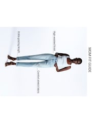 River Island Blue High Rise Bum Sculpt Mom Jeans - Image 5 of 5