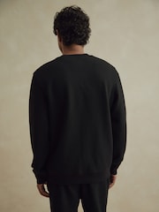 Black Crew Sweatshirt Premium Texture Crew Sweatshirt - Image 4 of 8