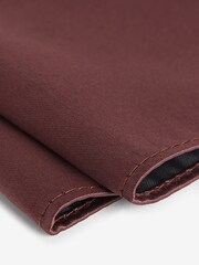 Rust Orange Satin Tie And Pocket Square Set - Image 2 of 5