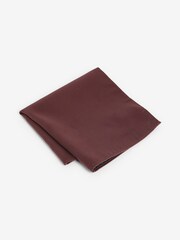 Rust Orange Satin Tie And Pocket Square Set - Image 4 of 5