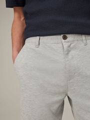 Grey Smart Jersey Chino Shorts - Image 3 of 6