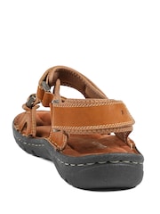 Pavers Tan Leather Dual Fit Sandals - Image 3 of 5