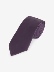 Purple Slim Twill Tie - Image 1 of 3