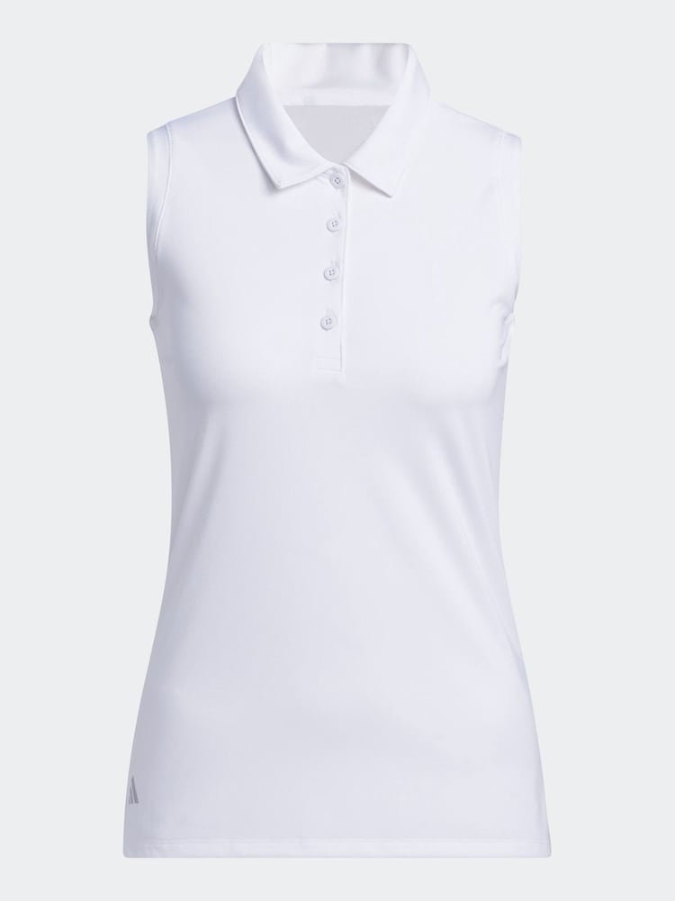 Blanco - Polo sin mangas sólido Ultimate365 de adidas Golf - Imagen 7 de 7 Blanco - Polo sin mangas sólido Ultimate365 de adidas Golf - Imagen 7 de 7