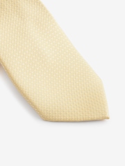 Lemon Yellow Textured Tie - Image 2 of 3