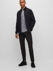BOSS Light Grey Biadia Short Sleeve Logo Shirt - Image 4 of 6