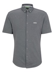 BOSS Light Grey Biadia Short Sleeve Logo Shirt - Image 6 of 6
