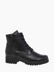 Gabor Zane Black Leather Fashion Ankle Boots - Image 1 of 4