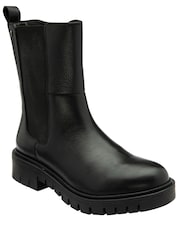 Botas de Lotus curto em couro de lótus - Imagem 1 de 4