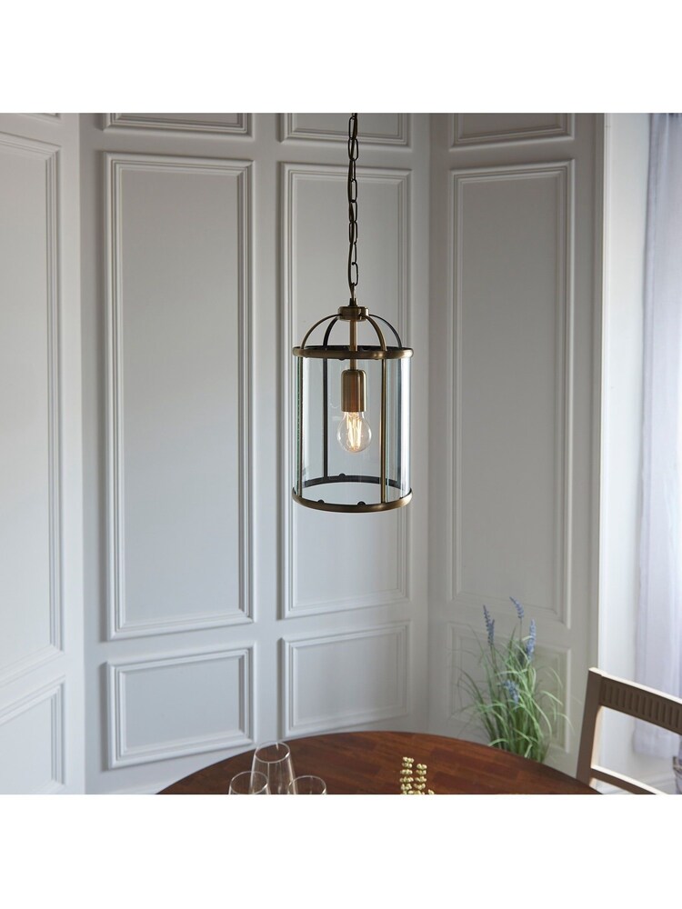 Gallery Home Brass York Pendant Ceiling Light - Image 2 of 8