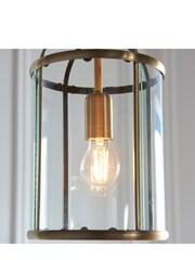 Gallery Home Brass York Pendant Ceiling Light - Image 6 of 8