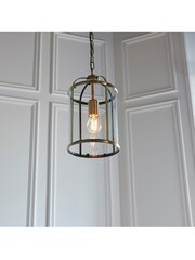Gallery Home Brass York Pendant Ceiling Light - Image 7 of 8