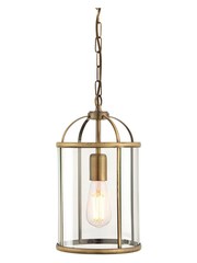 Gallery Home Brass York Pendant Ceiling Light - Image 8 of 8