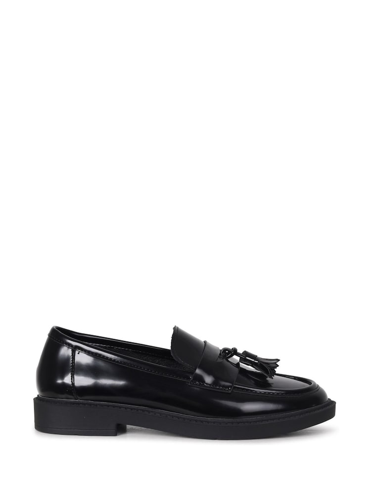 Linzi Black High Shine Rosalie High Shine Penny Loafers - Image 2 of 7
