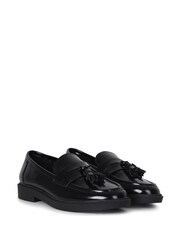 Linzi Black High Shine Rosalie High Shine Penny Loafers - Image 3 of 7