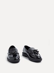 Linzi Black High Shine Rosalie High Shine Penny Loafers - Image 5 of 7