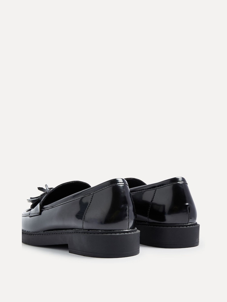 Linzi Black High Shine Rosalie High Shine Penny Loafers - Image 7 of 7