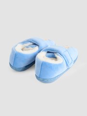 JoJo Maman Bébé Blue Girls' Peter Rabbit Easy On Slippers - Image 3 of 4