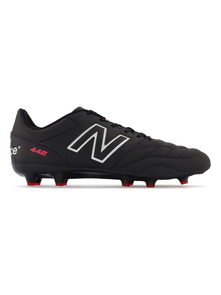 New Balance Black Mens 442 v2 Team Firm Ground Football Boots - Image 1 of 6