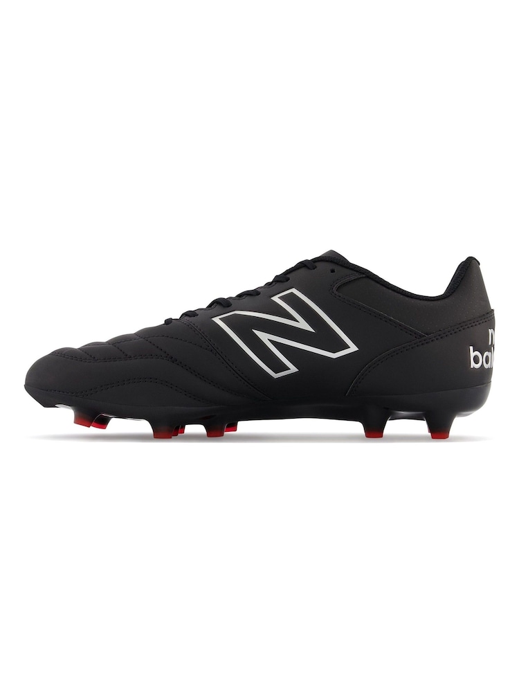 New Balance Black Mens 442 v2 Team Firm Ground Football Boots - Image 2 of 6