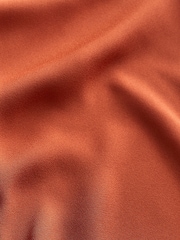 Rust Brown Long Sleeve Overhead V-Neck Relaxed Fit Blouse - Image 7 of 7