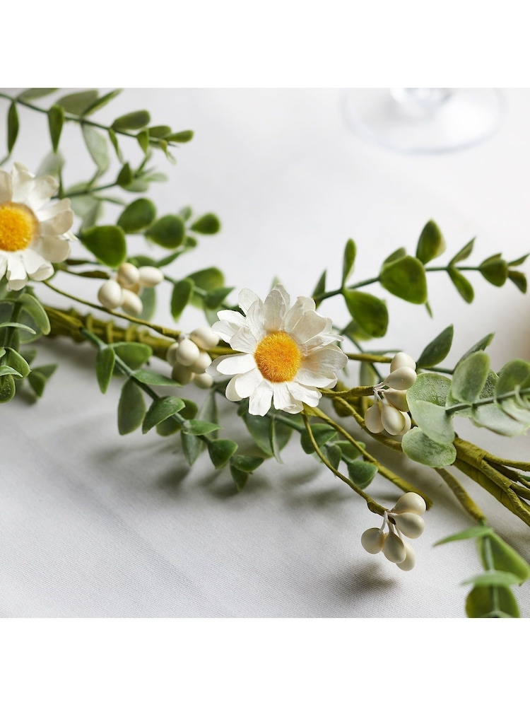 Lights4fun Green 15m Spring Flower Garland - Image 1 of 2