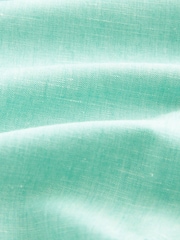 Mint Green Regular Fit Trimmed Linen Blend Short Sleeve Shirt - Image 7 of 8