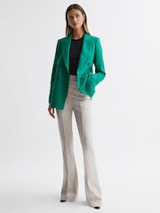 Reiss Green Logan Single Breasted Twill Blazer - Image 3 of 5