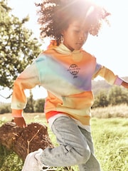 Multi 100% Cotton Digital Print Hoodie (3-16yrs) - Image 1 of 8