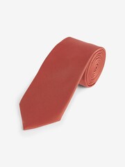 Orange Slim Twill Tie - Image 1 of 3